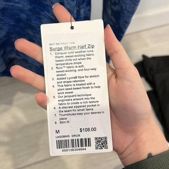 Lululemon Surge Warm Half Zip - Picture 3 of 3